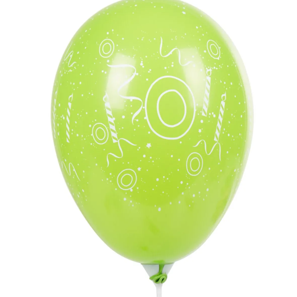 Ballon de baudruche chiffre 0 multicolore x8-Gifi Online