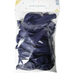 Ballon de baudruche uni bleu marine x20-Gifi Discount