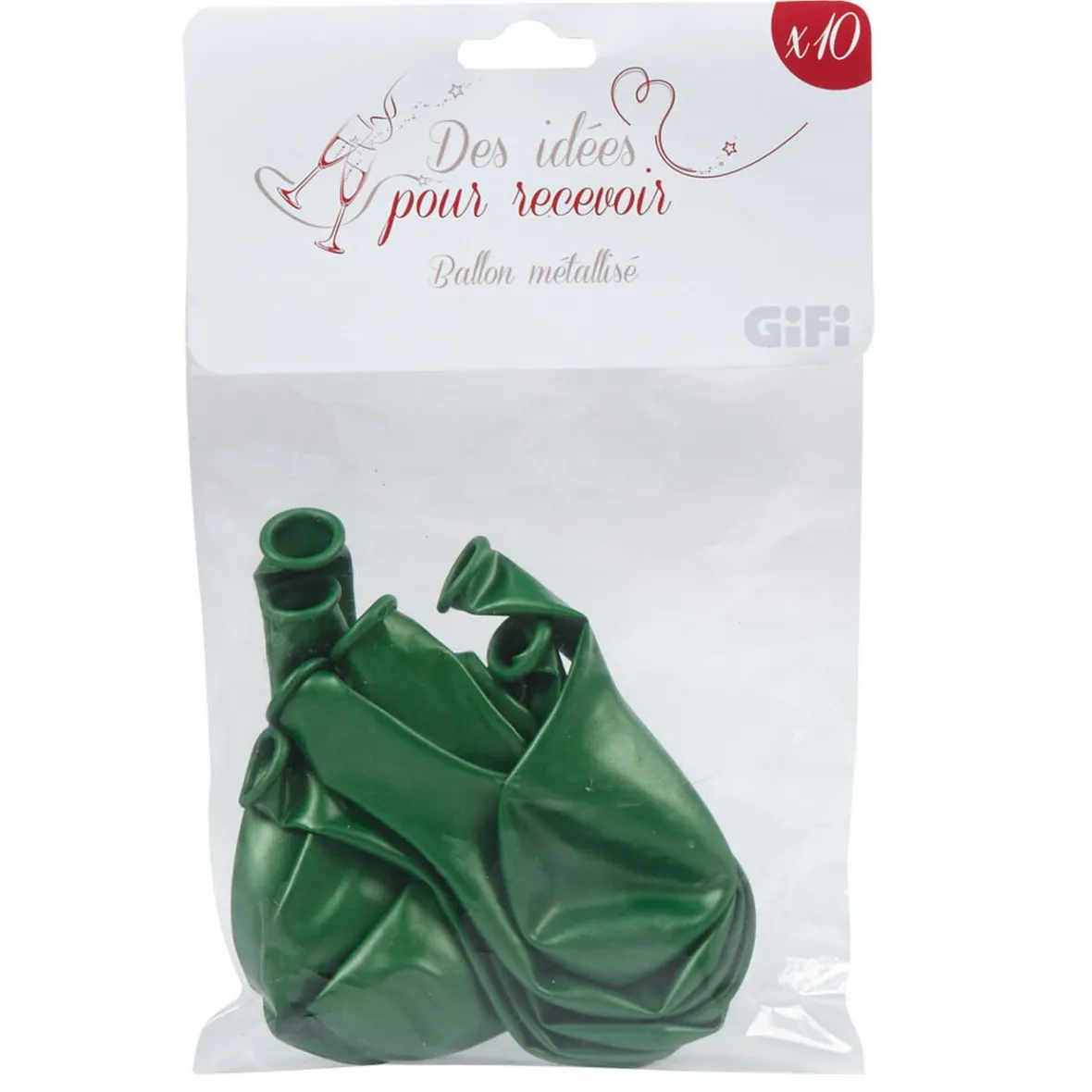 Ballon de baudruche vert x10-Gifi New