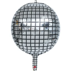 Ballon en 4D disco argenté 36cm-Gifi Sale