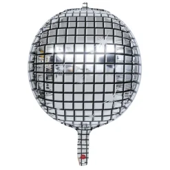 Ballon en 4D disco argenté 36cm-Gifi Sale