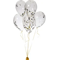 Ballon et ses confettis x6-Gifi Best
