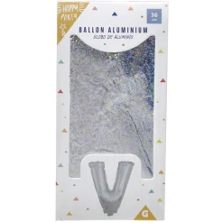 Ballon forme lettre V, aluminium-Gifi Outlet