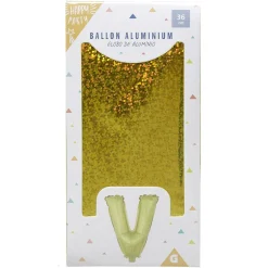 Ballon forme lettre V, aluminium-Gifi Outlet