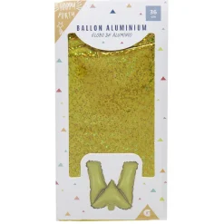 Ballon forme lettre W, aluminium-Gifi New