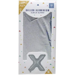 Ballon forme lettre X, aluminium-Gifi Best