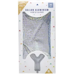 Ballon forme lettre Y, aluminium-Gifi Discount