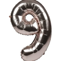 Ballon gonflable chiffre 2019 déco nouvel an H. 64 cm rose gold-Gifi New