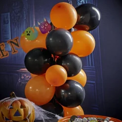 Ballon Halloween noir et orange x30-Gifi