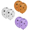 Ballon Halloween violet araignée x6-Gifi New