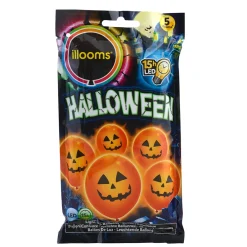 Ballon LED citrouille Halloween x5-Gifi Sale