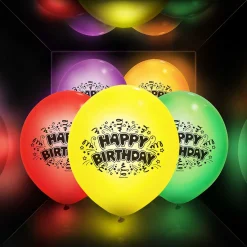 Ballon led coloré Happy Birthday x 5-Gifi New