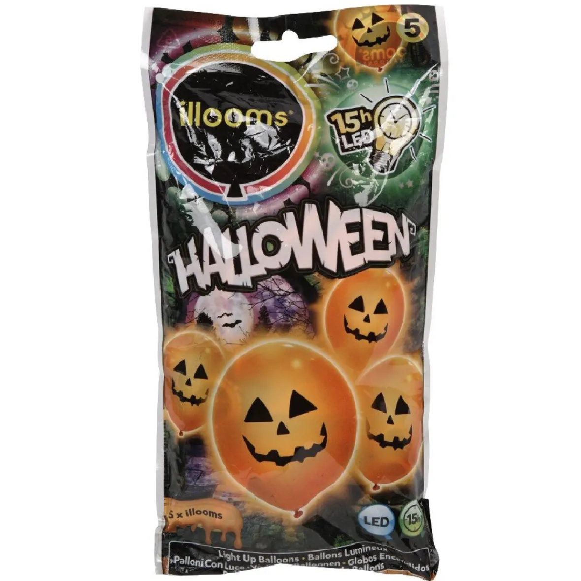 Ballon led Halloween Citrouille X5-Gifi Online
