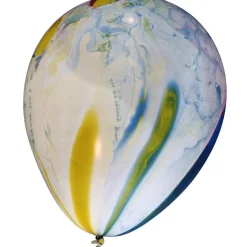Ballon lumineux LED design marbre multicolore x4-Gifi
