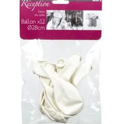 Ballon mariage blanc x12-Gifi Discount