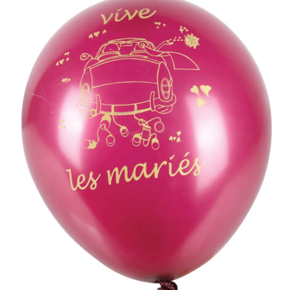 Ballon mariage bordeaux et ivoire x100-Gifi Discount