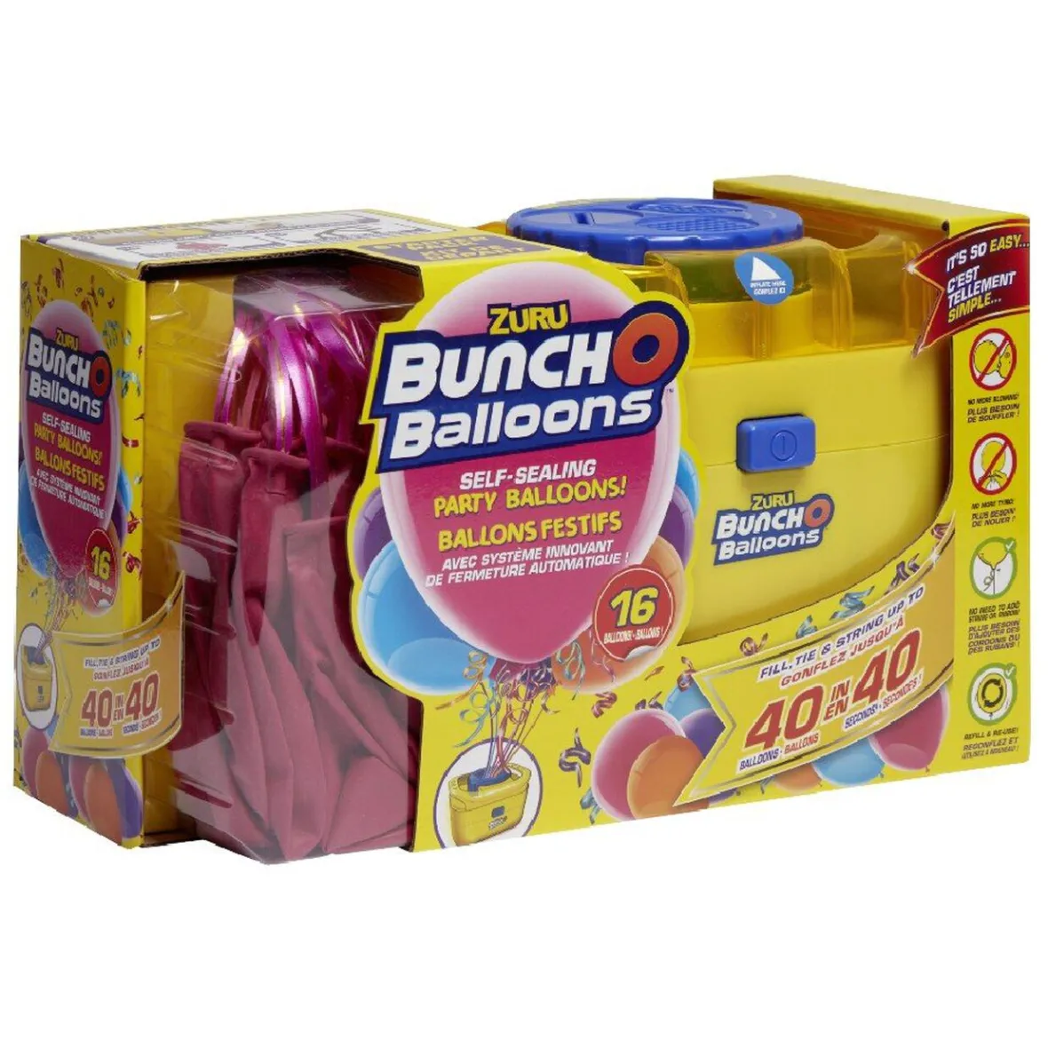 Ballon Rose x16 avec la pompe bunch-Gifi Clearance