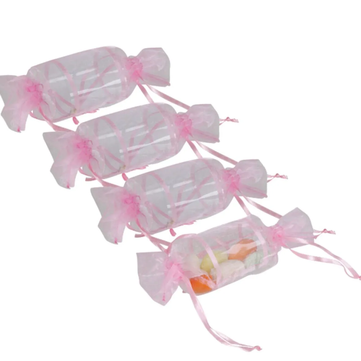 Ballotin à dragées rose x4-Gifi New