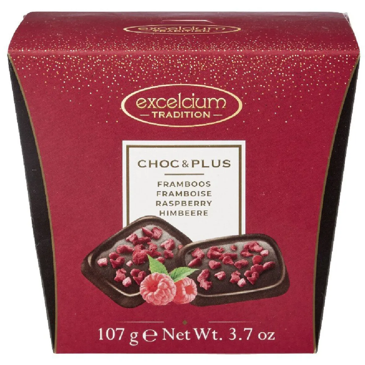 Ballotin de 107g de chocolat au lait et framboise-Gifi