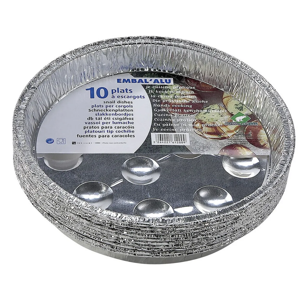 Barquettes escargots aluminium x10-Gifi Best