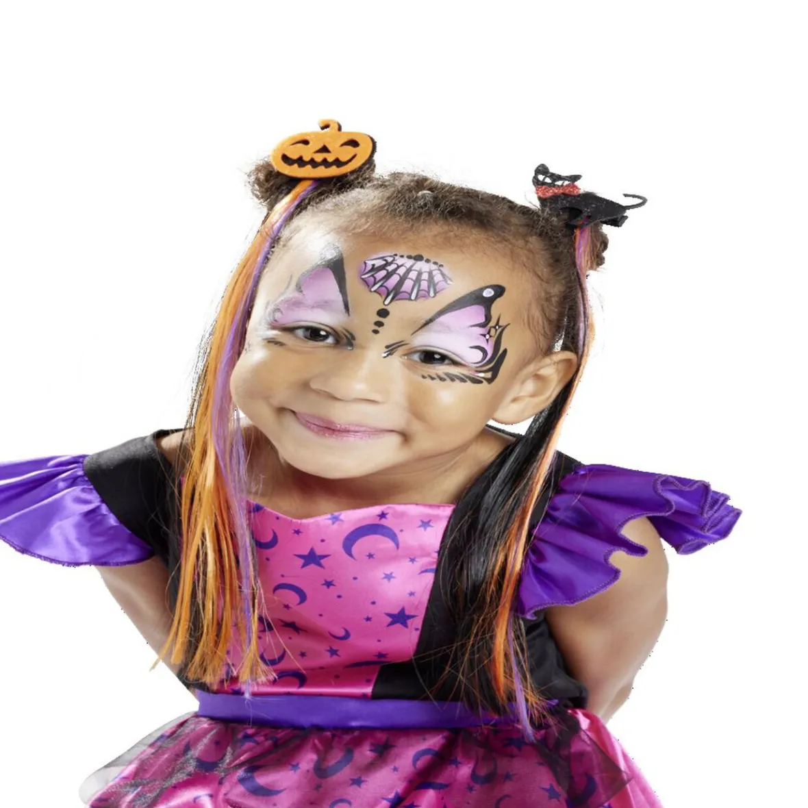 Barrette à cheveux avec mèches Halloween-Gifi