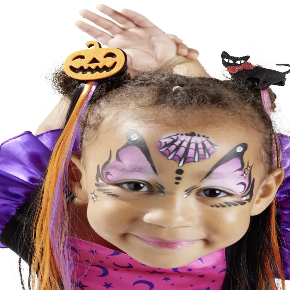 Barrette à cheveux avec mèches Halloween-Gifi