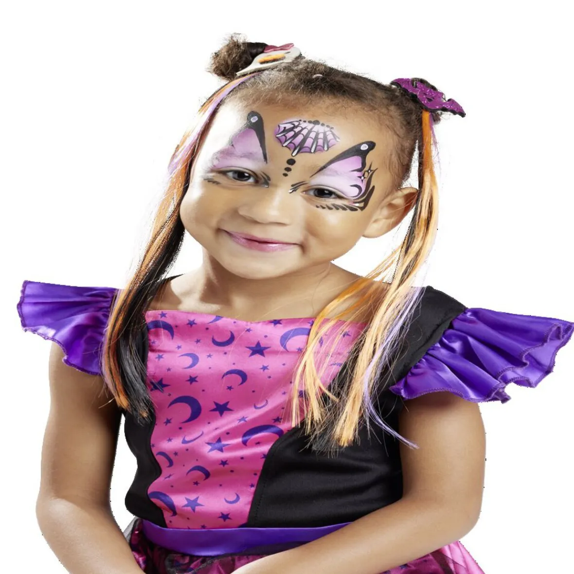 Barrette à cheveux avec mèches Halloween-Gifi