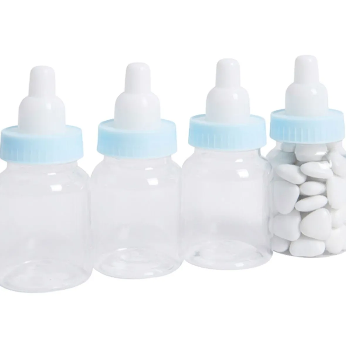 Biberon à dragées bleu x4-Gifi Discount