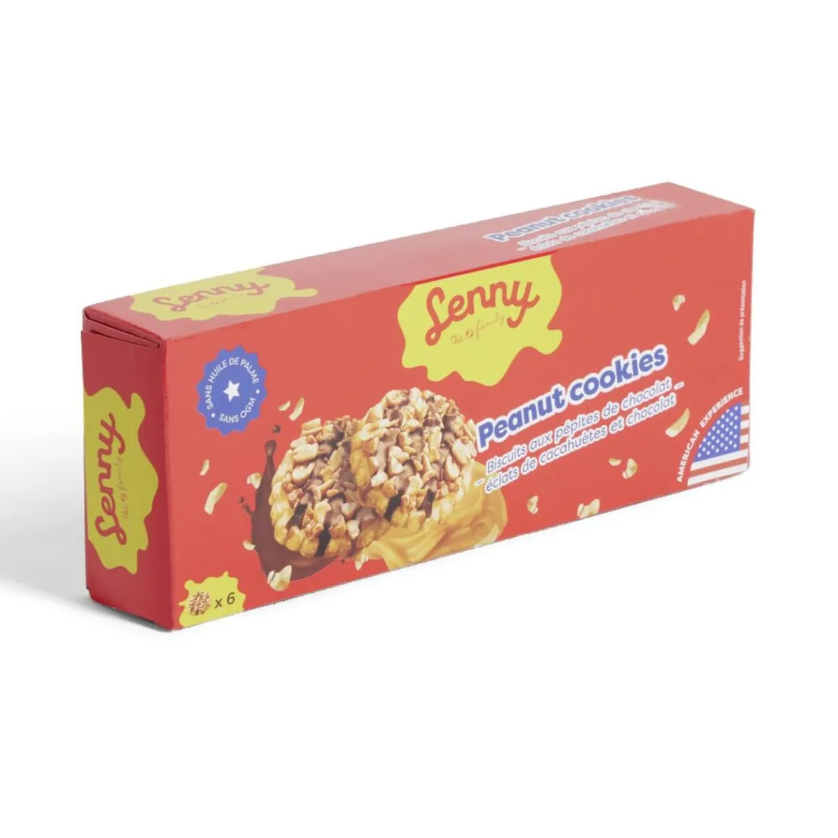 Biscuits Lenny pépites de chocolat et éclats de cacahuète 150gr-Gifi New