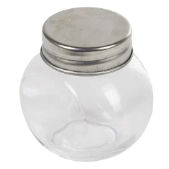 Bocal à dragées en verre avec bouchon métal x6-Gifi New