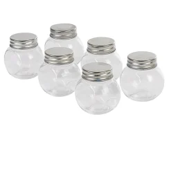 Bocal à dragées en verre avec bouchon métal x6-Gifi New