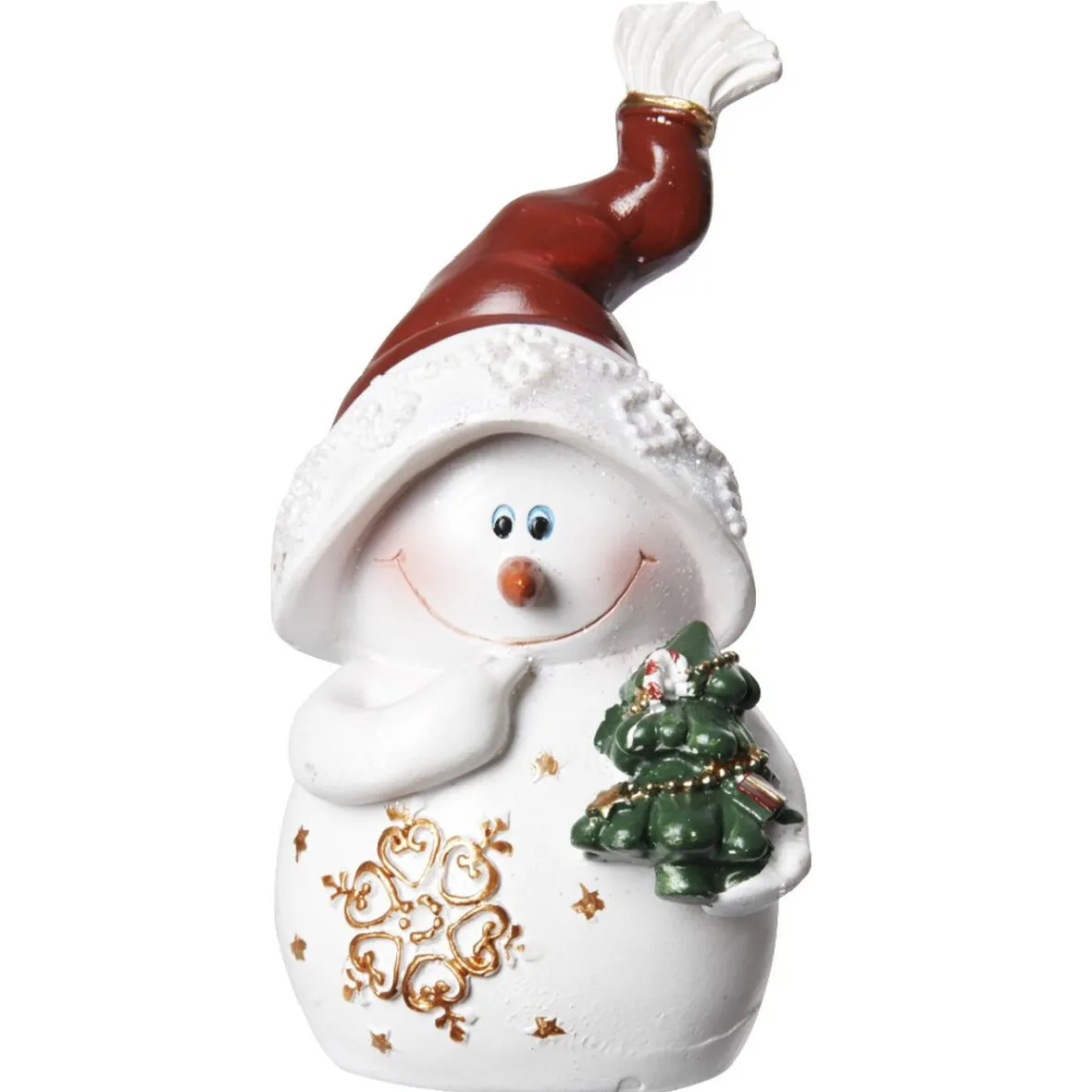 Bohomme de neige à poser en résine-Gifi Outlet