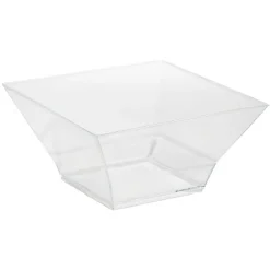 Bol plastique carré transparent 12,4x12,4xH6,4 cm x12-Gifi New