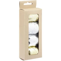 Bolduc métallisé blanc doré argenté x4-Gifi