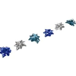 Bolduc noeud et papier cadeau argenté bleu-Gifi Sale