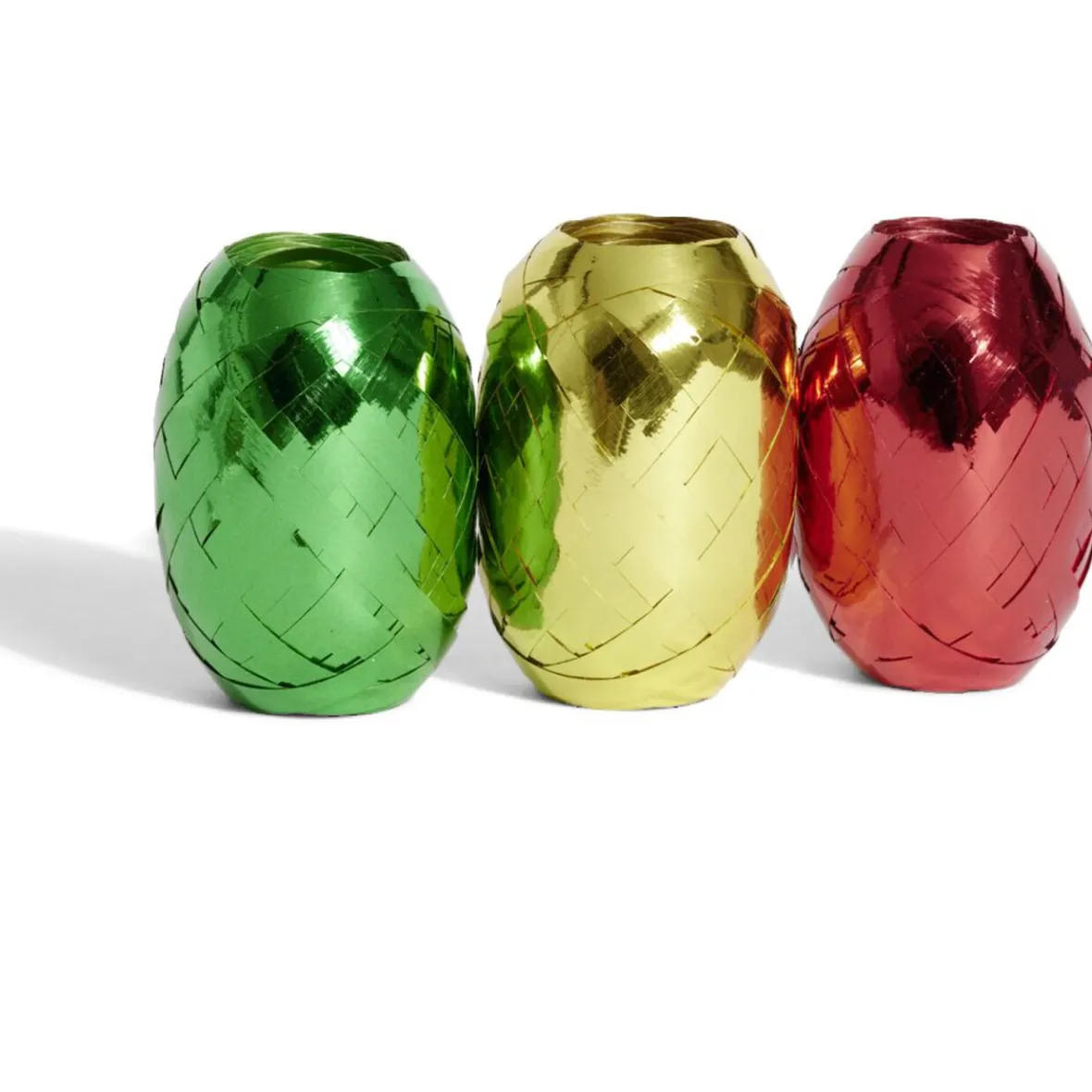 Bolduc Noël vert rouge et doré brillant x3-Gifi Hot