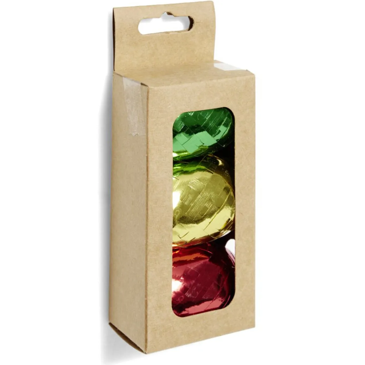 Bolduc Noël vert rouge et doré brillant x3-Gifi Hot