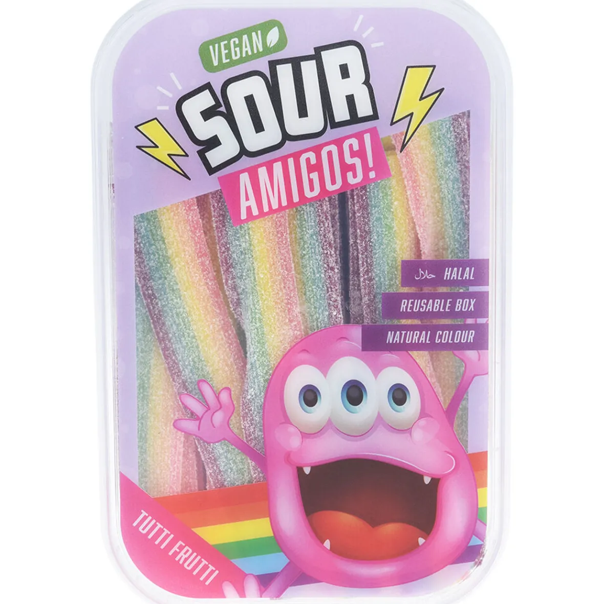 Bonbon acidulé halal et vegan goût tutti frutti 310gr-Gifi Discount