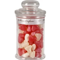 Bonbon jarre coeur Rose et Blanc125g-Gifi Clearance