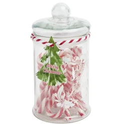 Bonbonnière de Noël avec sucres d'orge Ø13xH18 cm-Gifi Discount