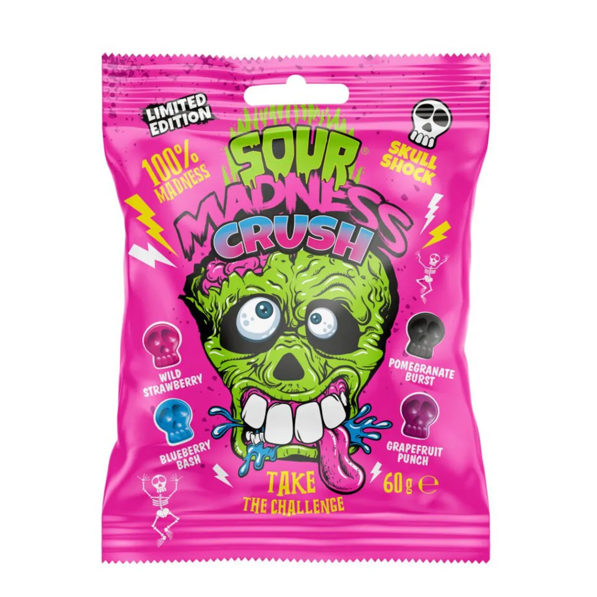 Bonbons Sour Madness Crush 60g-Gifi Hot