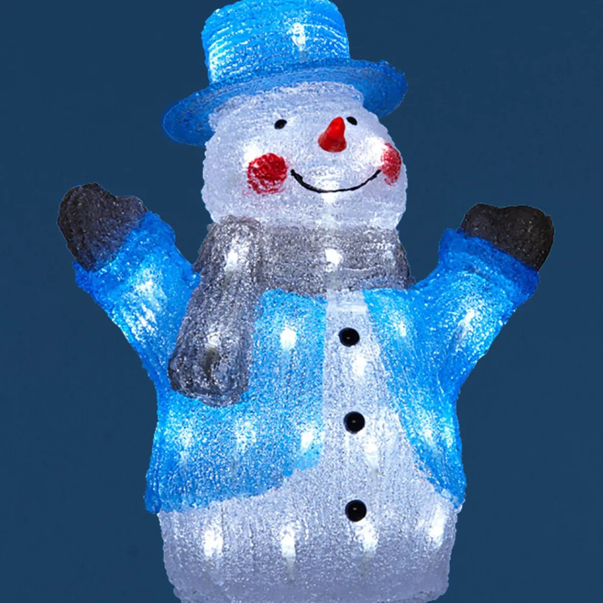 Bonhomme de neige 3D lumineux fixe-Gifi Best