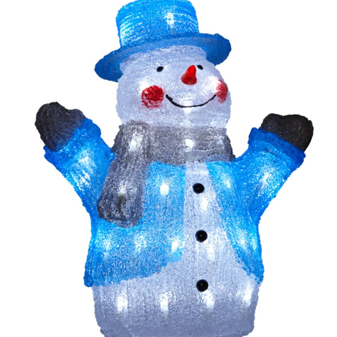 Bonhomme de neige 3D lumineux fixe-Gifi Best