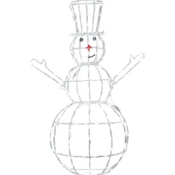 Bonhomme de neige lumineux blanc 1,5 m-Gifi Online