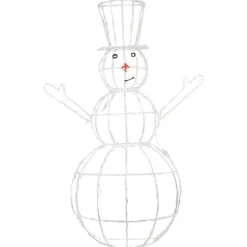 Bonhomme de neige lumineux blanc 1,5 m-Gifi Online