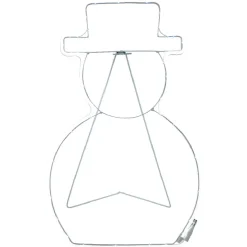 Bonhomme de neige néon lumineux blanc Noël-Gifi Outlet