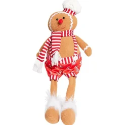Bonhomme pain d'épice déco Noël avec jambes pendantes H48cm-Gifi