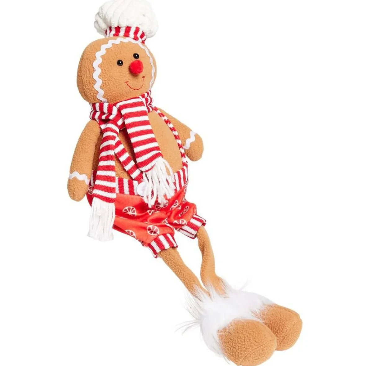 Bonhomme pain d'épice déco Noël avec jambes pendantes H48cm-Gifi