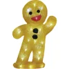 Bonhomme Pain d'épices lumineux 30LED blanc froid H40cm-Gifi Best