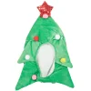 Bonnet de déguisement forme sapin de Noël velours-Gifi Discount